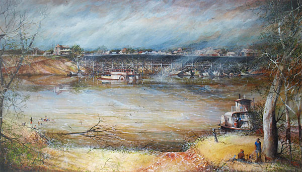Echuca, Australian landscape art