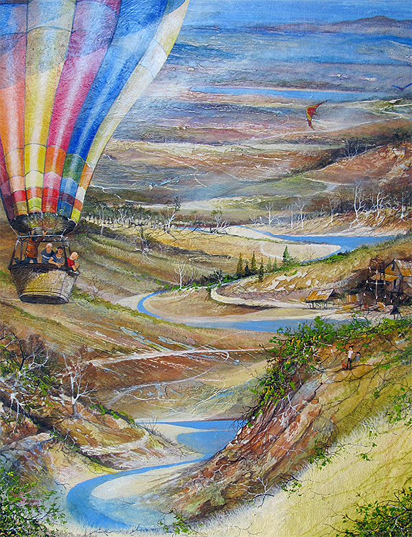 Over Sandy Hollow Painting